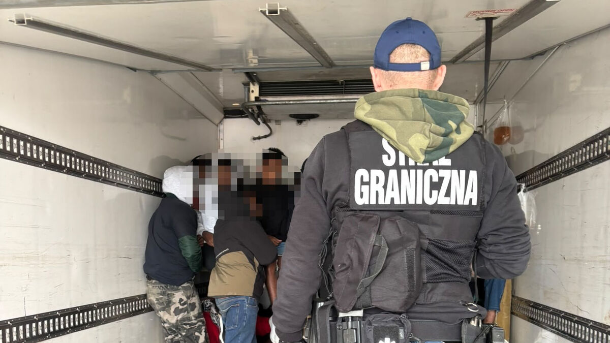 The truck was stopped during a routine traffic check. Photo: X/Nadodrzański Oddział Straży Granicznej 