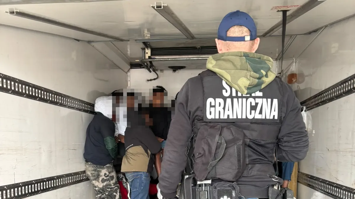Truck packed with 35 migrants in refrigerated cargo hold stopped in Poland